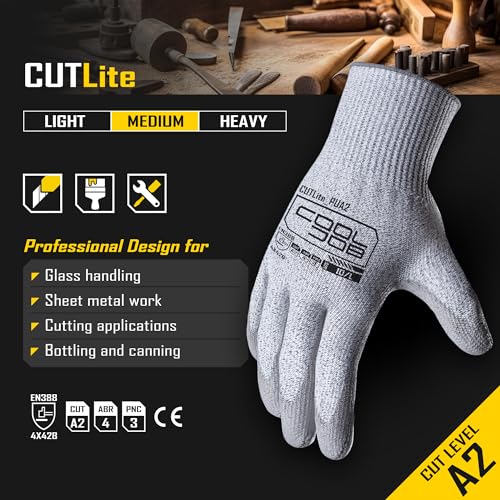12 120 Pairs Cut Resistant Work Gloves PU Coating