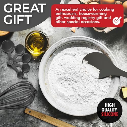 50 PCS Silicone Kitchen Utensils Set Complete Kitchen Set (Gray)