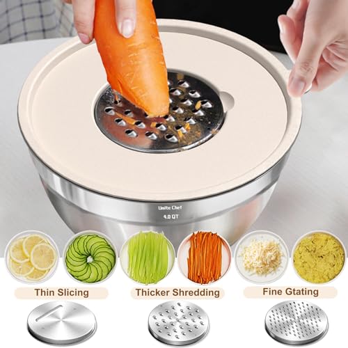 Mixing Bowls with Airtight Lids Set (Khaki)