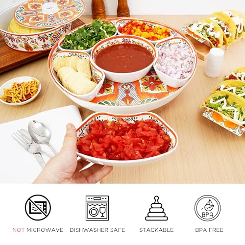 15'' Melamine Taco Serving Platter