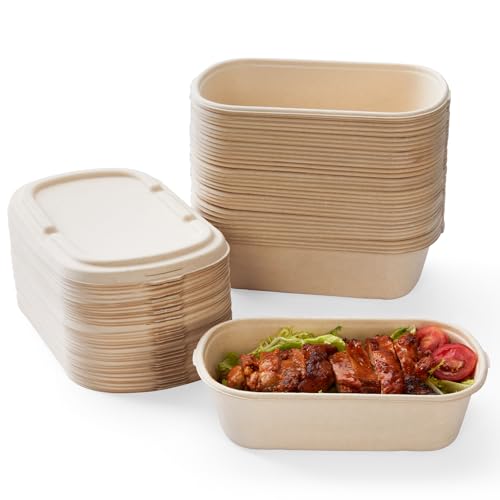 100% Eco Friendly] Disposable Food Containers with Lids