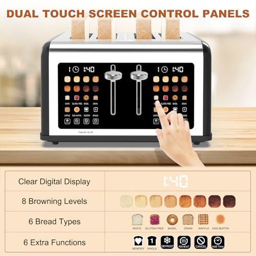 4 Slice Toaster Touch Screen