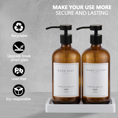 soap Dispenser Set Glass fz