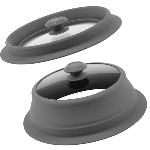 Vented Tempered Glass Wok Lid for Stockpot Pot Pan