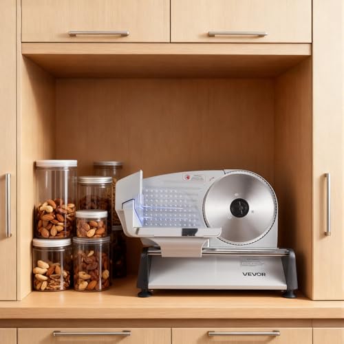 Meat Slicer 6.7" Foldable Electric Cutter with Dual Security Lock