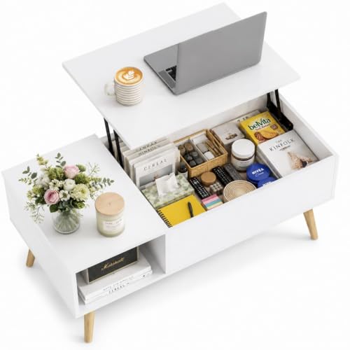 Lift Top Coffee Table with Hidden Storage