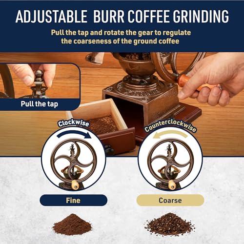 Manual Burr Coffee Grinder (Copper)
