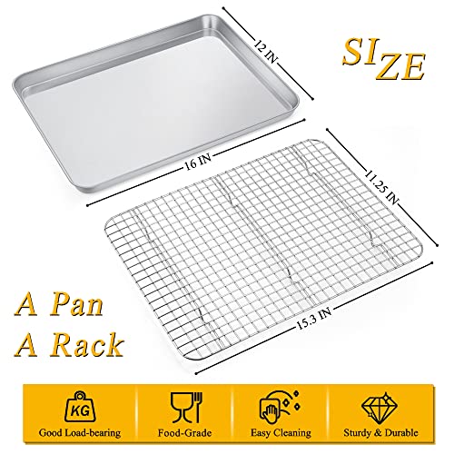 Cookie Baking Sheet Pan with Wire Rack