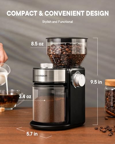 Electric Burr Coffee Grinder 2.0 (Glossy Black)