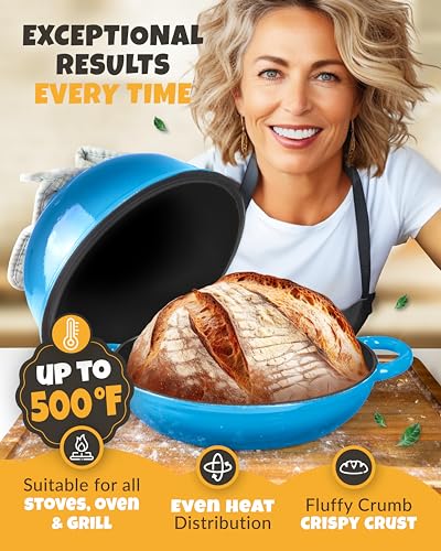 Dutch oven for bread baking enamel P