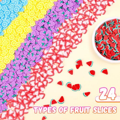 24 Grid Polymer Clay Cute Slime Add Ins for Nail Art Decoration