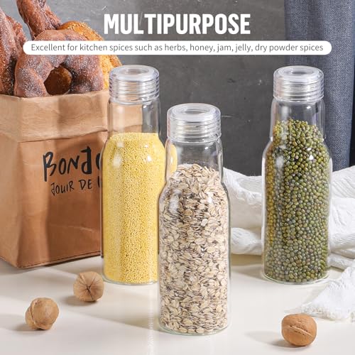 Glass Juice Bottles with Lids NEW