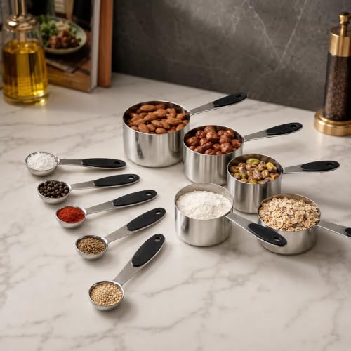 10 Piece Magnetic Measuring Cups and Spoons Set