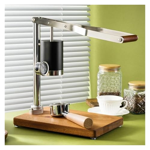 Manual Espresso Machine Retro Design High (Light Grey)
