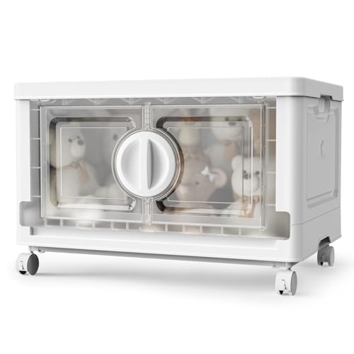 Lockable Stackable Storage Bins with Lids