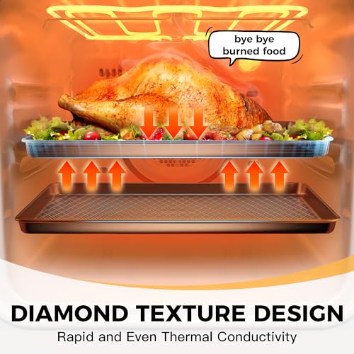 Baking Sheet with Diamond Texture