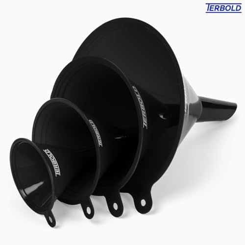 4pc Funnel Nesting Set in BPA Free Plastic for Kitchen Cooking