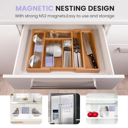 Magnetic Measuring Cups and Spoons Set (Lavender)