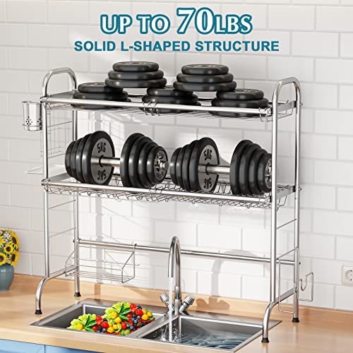 Stainless Steel 2 (3 Tier,silver)