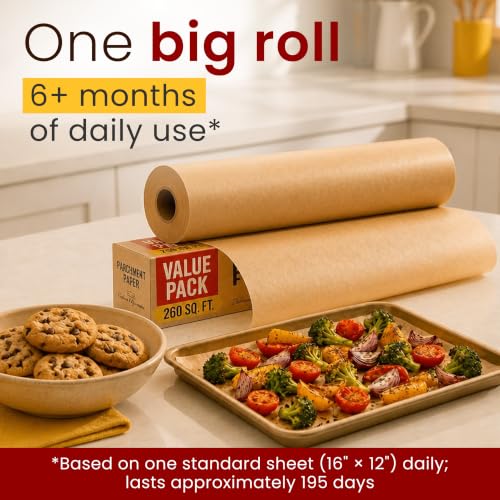 Unbleached Parchment Paper for Baking