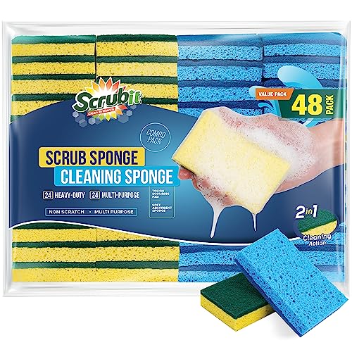 48 Pack Kitchen Sponges