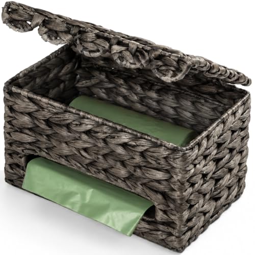 Trash Bag Holder with Scalloped Lid 13