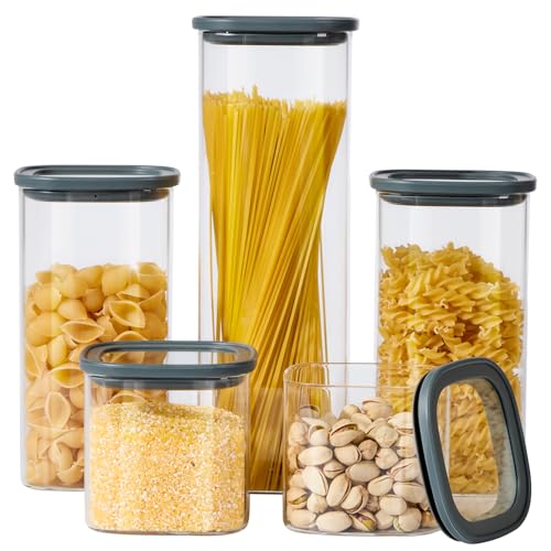 Glass Food Storage Jars with Lids