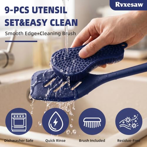 Kitchen Utensils Set (Navy Blue)