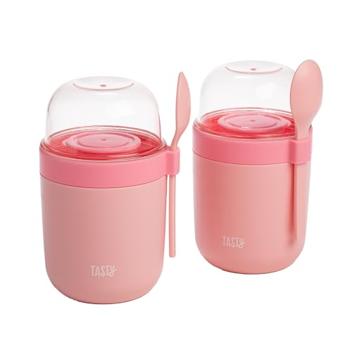 Travel Snack Cups with Spoons