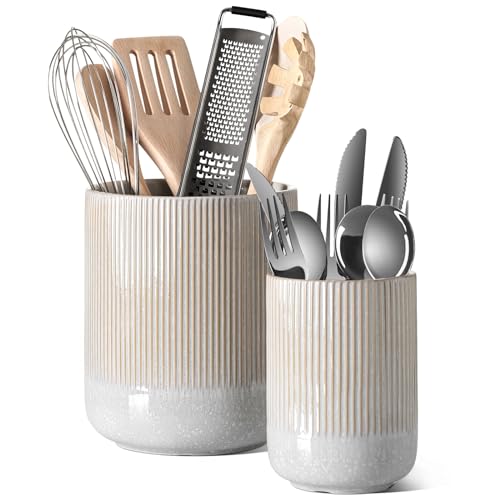 Ceramic Kitchen Utensil Holder for Counter