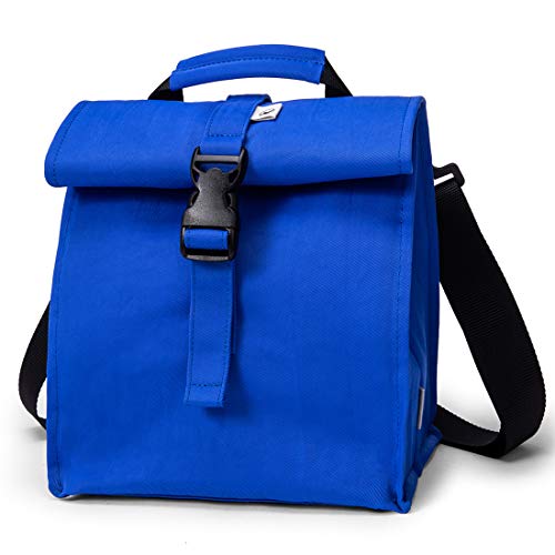 Insulated Lunch Bag Rolltop Lunch Box Tote Bag for Women