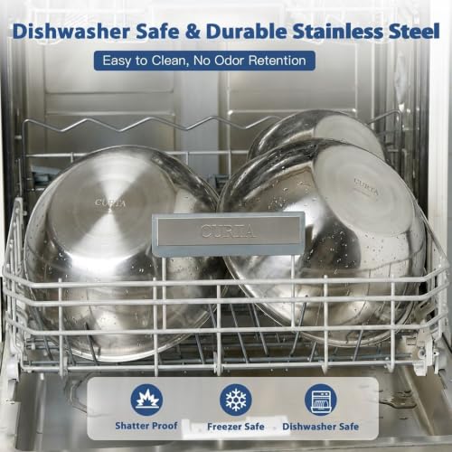 3 Piece Stainless Steel Mixing Bowls Set (Set of 3)