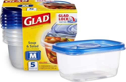 GladWare Mini Round Food Storage Containers with Lids