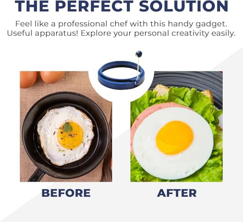 Professional 4 Inch Silicone Egg Ring by Abam