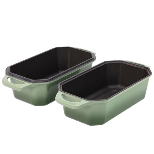 Bread Pan Cast Iron Loaf Pan with Lid Bread Loaf Pan 8.5x4.5 Inch Loaf Pan Enameled Cast Iron Sourdough Loaf Pan