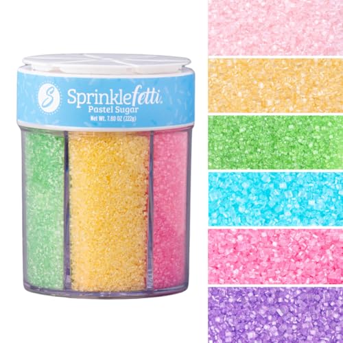 Sprinkles 6 Cell Edible Sprinkle Mix Jimmies Perfect for Cake Decorations Baking Ice Cream Cookies Cupcake Topper