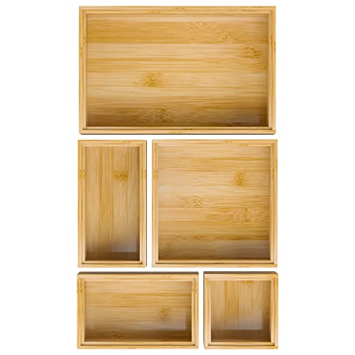 Bamboo Bathroom Drawer Organizer