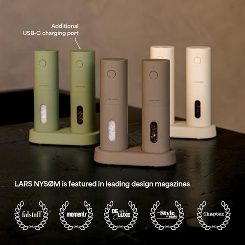 US-SPA-PARENT-NEW Electric Salt and Pepper Mill Set of 2