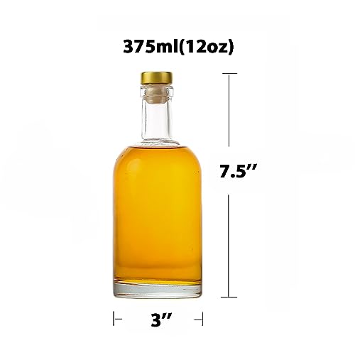 Clear glass bottles