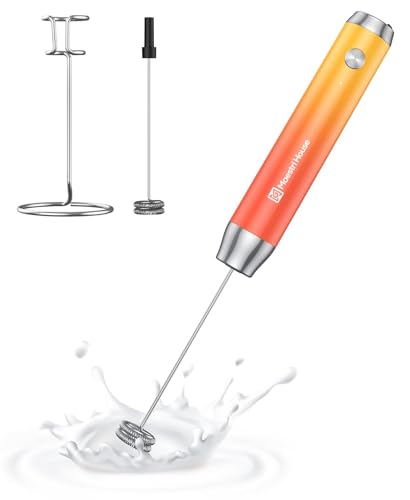 Rechargeable Milk Frother with Stand