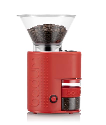 Bistro Electric Conical Burr Coffee Grinder (7.75 oz / Red)