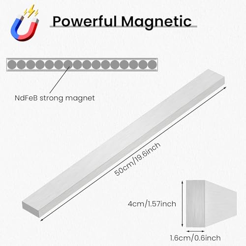 20 Inch Magnetic Knife Strips (20 Inch / Silver)