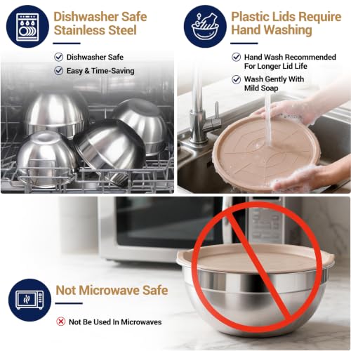 Mixing Bowls Set (Khaki Bowls Set)