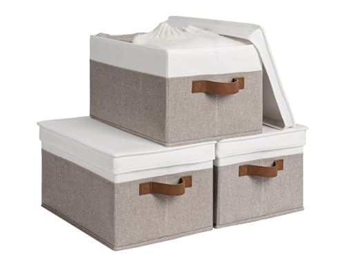 Fabric Storage Bins with Lids