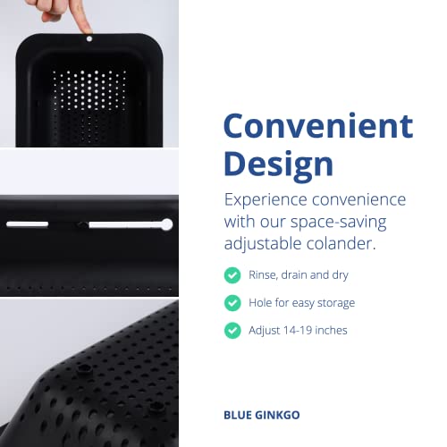 Over the Sink Colander Strainer Basket