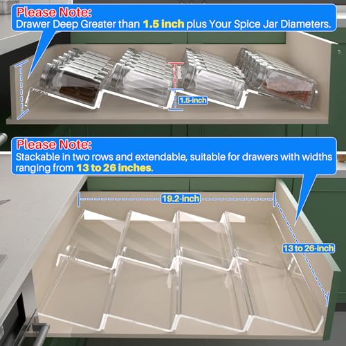 Spice Drawer Organizer