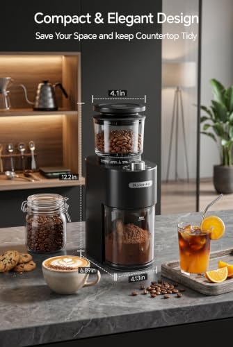 Conical Coffee Bean Grinder (Black)