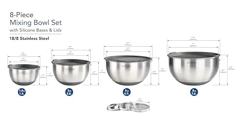 8 Piece Mixing Bowl Set