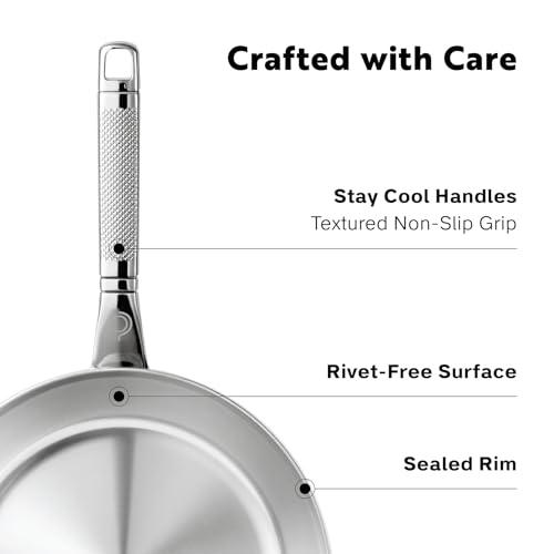 10 Piece Triply Stainless Steel Cookware Set