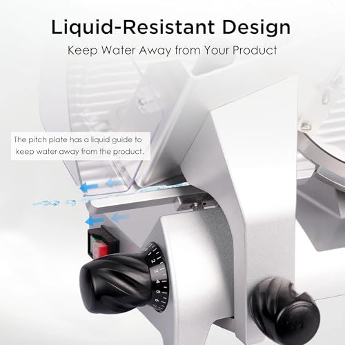 8" Commercial Meat Slicer 180W Electric Deli Food Slicer (8")